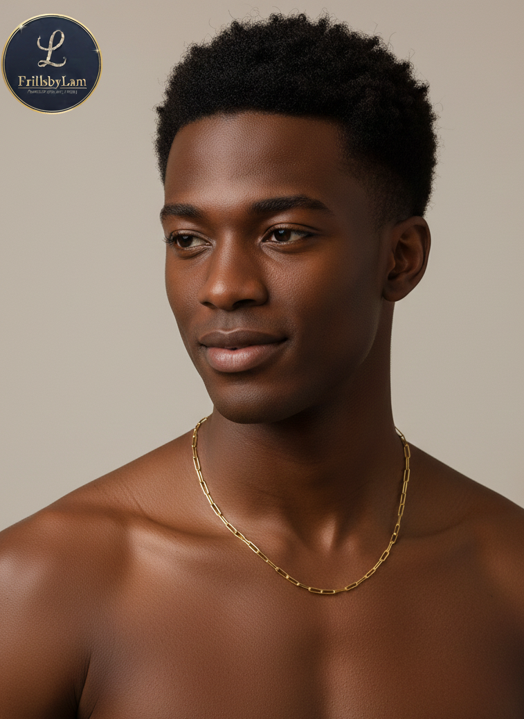 The Essential 18K Gold Plated Link Necklace