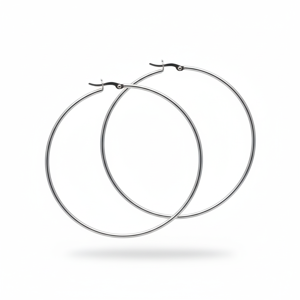 The Signature Hoops: Classic Large 3-Inch Sterling Silver Earrings