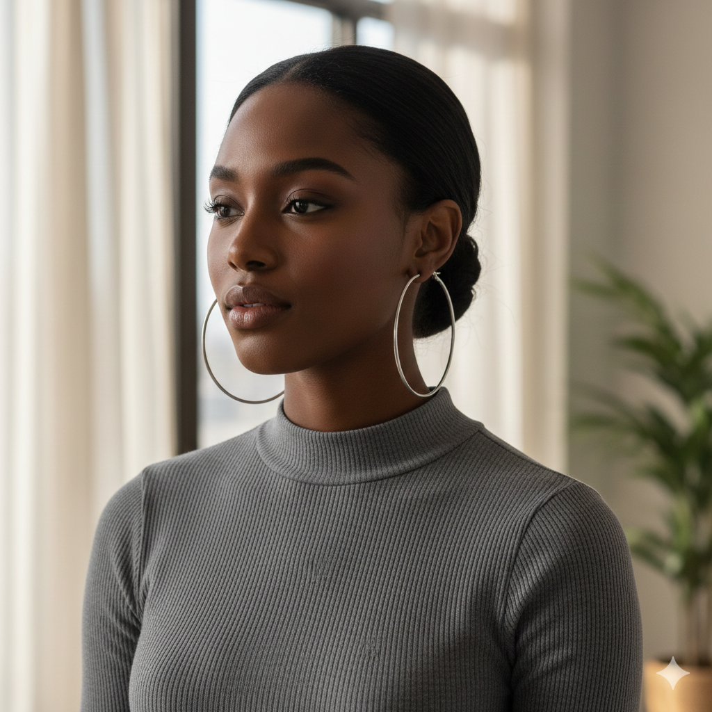 The Signature Hoops: Classic Large 3-Inch Sterling Silver Earrings