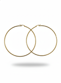 The Statement Luxe Hoops: Large Gold-Plated Sterling Silver Earrings