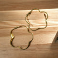 The Liquid Gold Hoops: 3-Inch Sterling Silver Organic Statement Earrings