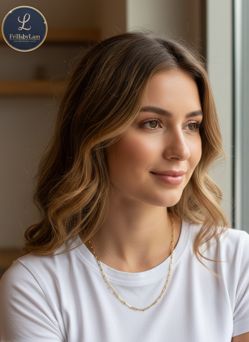 The Essential 18K Gold Plated Link Necklace